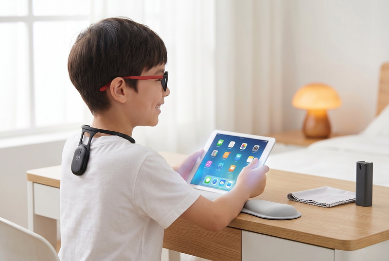 Child using ClearSight Kids bundle